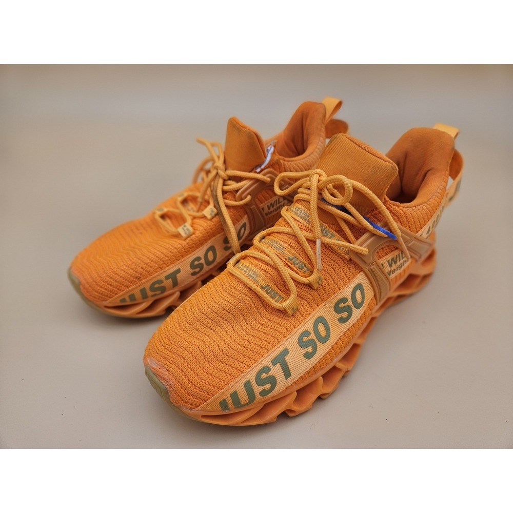 Just So So Athletic Shoes 42 Orange Blade Soles Walking Casual